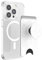 PopSockets Telefon-Geldbörse mit erweitertem Griff und Adapterring für MagSafe, Telefonkartenhalter, kabellos aufladbar, Geldbörse kompatibel mit MagSafe, Süßer PopSocket - Blanc Fresh