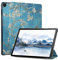FANSONG Case for Lenovo Tab M10 Gen 3 2022, Tablet Cover for Lenovo Tab M10 3rd Gen (TB-328FU TB-328XU) 10.1 inch Hard PC With Auto Wake/Sleep Slim Smart Protective Cover Flip Stand (Flower)