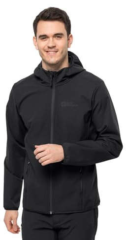 Jack Wolfskin Herren Bornberg Hoody M Softshelljacke, Schwarz, 4XL EU