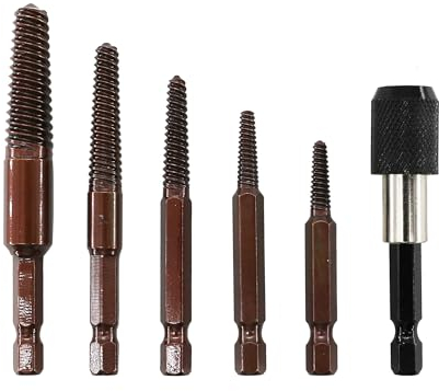 Juego de destornilladores, extractores de tornillos, herramientas de desenroscar a la izquierda, extractor de tornillos, guía roto dañado, juego de herramientas de extracción de tornillos de 3 a 18 mm