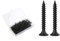 BOUMVID Vis Placo à Fixation Rapide M3.5 x 30 mm, 200 Pièces Vis Phosphatées Pour Plaque de Plâtre Sur Profilé en Acier Pour Cloisons Sèches, Vis Noires Tête en Trompette Pour Cloisons Sèches