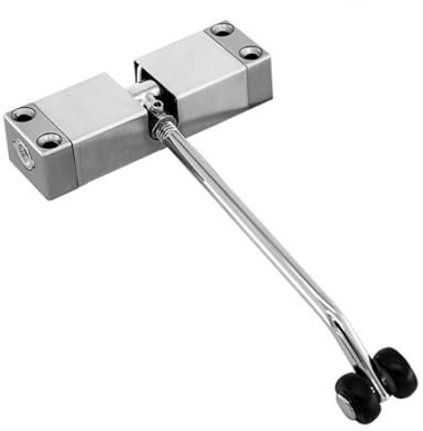 Automatischer Türschließer, Türbeschläge for Möbel mit sanftem Schließmechanismus aus Zinklegierung, golden, 20 bis 30 kg, automatischer Hydraulikpuffer mit eingebautem Federtüröffner(Color:Mta0539 Si