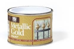 Inspired Essentials 180ml Non Drip Paint Tin Exterior Interior Hard Drying Performance Multi-Purpose Paint Tin for Metal, Wood, Plastic, Walls with Perfect Finish (1, Metallic Gold)