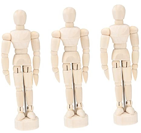 TEHAUX 30stücke Holzfigur Gelenkpuppe Bewegliche Künstlerpuppe Zeichnen Dekoration Für Zuhause Und Büro Für Kreative Projekte