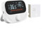Gettimore Termostato della caldaia RF per Tuya Smart Wireless Wifi Programmabile Controllo della Temperatura Ambiente con Display Meteo (WiTH3)