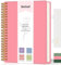 PYNEX Notizbuch A4 Ringbuch Dotted,Bullet Dotted Journal,300 Blatt/150 Seiten zum Schreiben,105gsm, Innenfach und dickem 21.5 x 27.9cm - Rosa