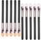 Giantree Lidschatten Pinsel, 10stück Schwamm Augen Make Up Pinsel, Doppelseitiger Lidschatten Applikator Professionelles Lidschatten-Werkzeug für Frauen für Reisen und den täglichen Gebrauch