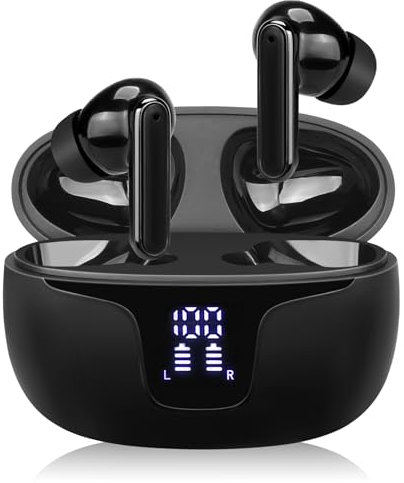 Fyzuf Auriculares de traducción, traductor de Idiomas en Tiempo Real, traducción de Idiomas bidireccional en 150 Idiomas, Llamadas claras HD, Dispositivo de traducción instantánea con aplicación