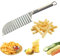 WeddHuis Ondulé en Acier Inoxydable, 1 Pièce, Prolongé et Épaissi, Patate, Coupe-Frites ondulé avec Couvercle de Protection, Découpeur de Légumes et Coupe Pomme de Terre, pour légumes, Salade, Fruits