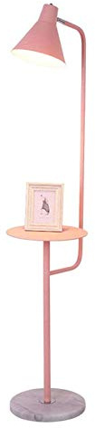 Lampadaire sur Pied 59,1 Lampadaire à Plateau Minimaliste LED Fer coloré Lampe à Arc Moderne avec Abat-Jour réglable et Base Ronde en marbre Grand lampadaire (Couleur: Rose) It's So Kind of You
