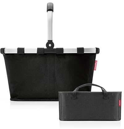 reisenthel Carrybag Black + Organizer Black - Funktionaler Taschen-Organizer: Für noch mehr Ordnung in Ihrer reisenthel Einkaufskorb