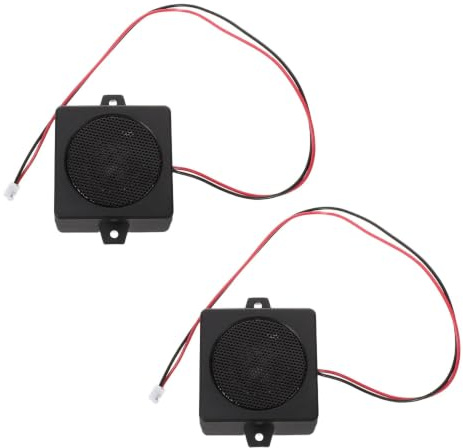 CVUTOVO Altoparlante Compatto 5w 4ohm con Cavità Singola in Plastica e Metallo, 2 Pezzi per Progetti DIY e Kit Elettronici con Compatibilità Versatile e Risparmio di Spazio