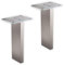 1 paire (2 pièces) SO-TECH® Pieds Snack Support Droite Snack Console Bar Droite COUNTER Pied de Snack Console Plan de travail Aluminium massif Anodisé Noir Finement rectifié Hauteur 178 mm