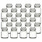 gouveo 24er Set Gewürzgläser 200 ml Rondo mit Glaskorken - Leere Korkengläser zum Befüllen - Runde Vorratsgläser mit Glasstopfen für Kräuter, Gewürze, Kosmetik