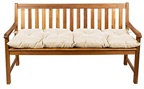 Gutekissen® Bankauflage Stuhlkissen Hollywoodschaukel Garten LS (100x50 Creme)