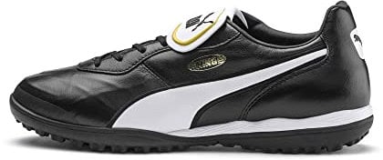 PUMA Unisex King TOP TT Fußballschuhe, Black White, 47 EU