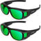 VIVOSUN Pack of 2 LED Light Glasses, LED Grow Room Safety Glasses, Grow Lamp Glasses for Indoor Gardens, Greenhouses, Hydroponics, Against UV & IR, Intensive LED Lighting, Optical Eye Protection