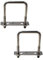M8 x 40 x 65 mm quadratischer U-Bolzen aus 304 Edelstahl, U-Bolzen, 2 Stück