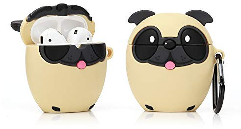 LEWOTE - Custodia Protettiva in Silicone per Airpods Apple 1 e 2 [Serie di Animali] (Bago)