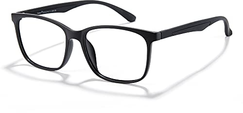 Cyxus Blaulichtfilter Brille Herren Damen Ohne Stärke Leichtes TR90 Brillenfassung Stil für PC TV Tablet Unisex (Schwarz)