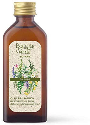 Bottega Verde - I Botanici di BV, Olio Balsamico, 99 Erbe, 100 ml, Rilassante Multiuso