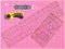45 mm Rollschneider Stoffschneider Set inkl. selbstheilende Schneideunterlage A2 60x45cm 5-Lagig + 5x Ersatzklingen + 2x Patchwork-Lineal Premium Schneidematte im A2-Format Rosa/Schwarz Starter Set