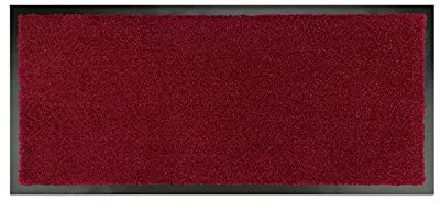 WohnDirect Premium Fußmatte Rot 58x180 cm für Innen und Außen - Schmutzfangmatte mit sehr guter Schmutzaufnahme - rutschfest & waschbar - Küchenteppich, Teppich Läufer, Küchenläufer, Eingangsmatte