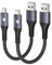 [Upgrade] USB C Cable 10Gbps, CONMDEX 2-Pack USB 3.1 Gen 2 Android Auto Cable, 3A Fast Charging Short Cord for Samsung Galaxy S10 S9 Plus Note 10 9, LG V30 V20 G6 G5, Google Pixel, Moto G Z2, 1.65ft