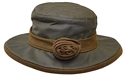 WALKER AND HAWKES - Ladies Wax Windsor Rose Hat w/Flower Detail