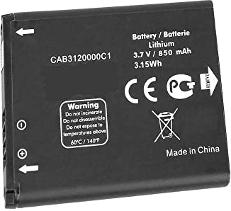WXKJSHOP 3.7V 850mAh CAB3120000C1 Ersatz Akku kompatibel mit Alcatel One Touch 768 OT888A OT880A OT-710D 768T