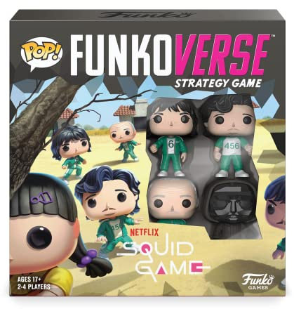 Funko Games Funko - Funkoverse: Squid Game 4-Pack - Light Strategy Board Game for Children & Adults (Ages 10+) - 2-4 Players - Vinyl-Sammelfigur - Geschenkidee