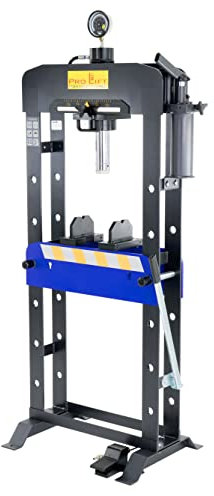 Pro-Lift-Montagetechnik Werkstattpresse 30t Hydraulik-Presse manuell + pneumatisch Industriepresse geschweißte Ausführung Werkstatt Zylinder verschiebbar Pneumatikpresse
