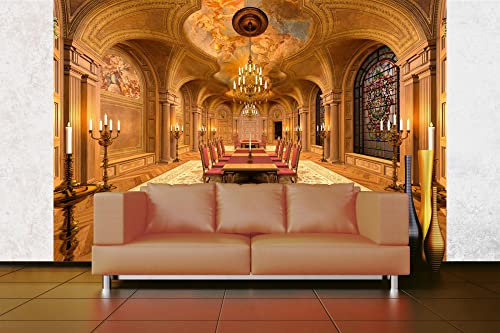 Vlies Fototapete ESSZIMMER 375 x 250 cm (inkl. Kleister) - Vlies Tapete, Wandtapete, Wandbilder - Tapete für Wohnzimmer Schlafzimmer, Büro, Küche - Montagefertig