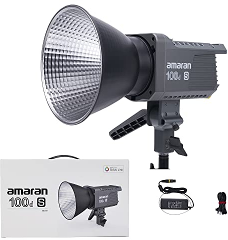Aputure Amaran 100d S Luce da studio video LED con attacco Bowens 100W 5600k Luce diurna con controllo app Bluetooth per interviste, ritratti fotografici, produzione video