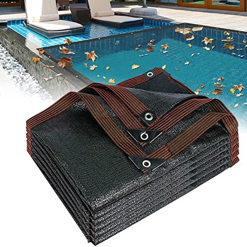 Copertura per Piscina Interrata, Copertura a Rete per Piscine a Maglia fine, Telone Rettangolare per Piscine Per Piscina Per Tenere Fuori Le Foglie(Size:6x8m(19.7×26.2ft))