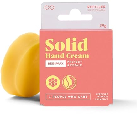 forpeople Handcreme Bio 30g - Feste Hand Creme für trockene Hände - Ideal für Kletter Sport - Aloe Vera, Bienenwachs, Olivenöl - Zertifizierte Naturkosmetik (Nachfüller)