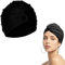 Cuffie Piscina,Cuffie Da Nuoto,Swimming Hat,Swim Cap,Cuffia Da Bagno,Cuffia Piscina Capelli Lunghi,cuffia piscina donna,Protezione dei Capelli Cuffia Nuoto,Cuffia Nuoto Elastica,Nero