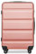 KONO Trolley Koffer Mittelgroß Koffer L Hartschalenkoffer Reisekoffer mit Rollen und TSA Schloss Leicht Hartschale Rollkoffer Koffer L Grösse 66x45x26cm, 63Liter (Mittelgroß Koffer, Rosa)