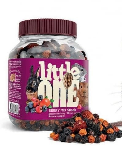 Little One Snack | Snacks für Nager | Kaninchen | Chinchillas | Degus | Meerschweinchen | 5 x 200 g (Beerenmischung)