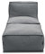 DOMO. collection Outdoor Sofa Wangerooge, Garten-Sessel und -Hocker wetterfest, Gartensofa, Gartenmöbel, Luftsack Garten, Gartenliege, 75 x 185 x 73 cm (BxTxH), dunkelgrau