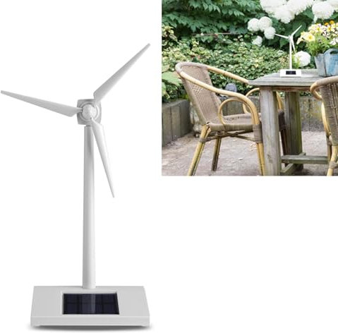 Solarbetriebene Windmühle, Windrad Modell Kinderspielzeug für den Wissenschaftsunterricht Heimtextilien Pädagogisches Werkzeug Wohnkultur Garten Schreibtisch Ornament
