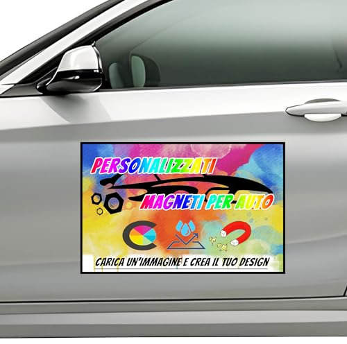 LSDINDF Adesivi per Auto, magneti Personalizzati per Auto, con Il Testo e Il Logo desiderati, Magnete Perfetto per pubblicità Aziendale, Cover Company, Crea Il Tuo Logo Magnetico per Auto.