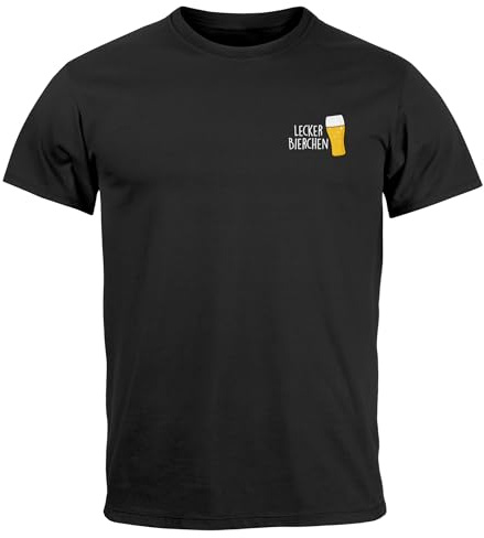 MoonWorks® Herren T-Shirt Alkohol Bier Bundesinstitut für lecker Bierchen Partyshirt Fun-Shirt Spruch lustig