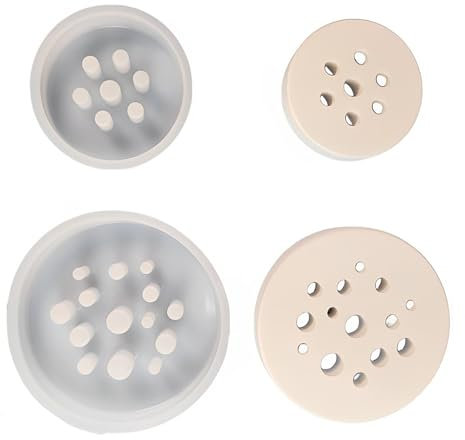 2 Stücke Blumenretter Silikonform, Blumenstielhalter Silikonform Silikonwabenform Blumenstielhalterform Silikon Runde Brikettform Zum Arrangieren Von Blumen