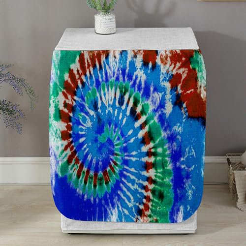 Highdi Graffiti Copertura Lavatrice per Esterno,Coprilavatrice Esterni per di Carica Frontale lavatrici e Asciugatrice Copertura (Tie-Dye 4,M capacità 8~10 kg)