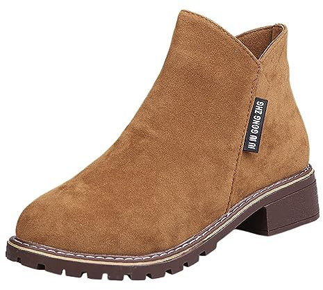 Stivali Donna con Tacco Coperto Stivali Texani Donna Estivi Pelle Boots for Women Stivali Donna Invernali Tacchi Neri Stivali Donna Pioggia Stivaletto Estivo Donna Stivaletti Donna con Tacco