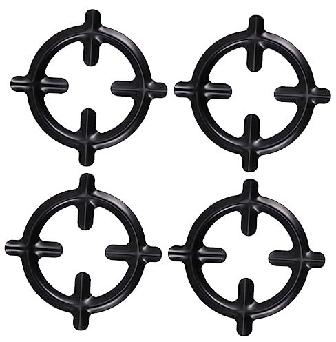 DOITOOL 4pezzi Supporto Per Caffettiera in Riduttore Per Gas Portapentole Adatto Per Maggior Parte Delle Pentole Gas