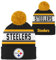 NFL Kids 4–7 Official Primary Logo Sport Knit Cold Weather Cuffed Pom Beanie Hat