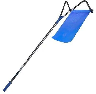 Snow Removal Shovel,Adjustable 4-21FT Roof Snow Rake, Ultra-Light Aluminum Snow Removal Tool with Wide Oxford Cloth and Easy-Roll Wheels