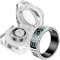 findtime Smart Ring Touch Fitness Ring Tracker Smartringe für Herren Damen Smartring Android iOS Schlaftracker Schrittzähler Herzfrequnz SpO2 Wasserdicht Scrolling Ring Fitnessring Aktivitätstracker